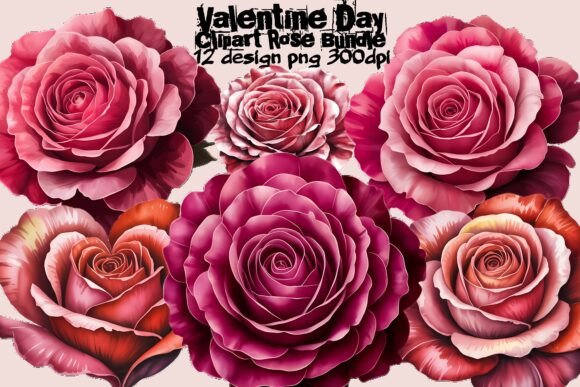 Download 🌹 Valentine Day Rose Clipart Bundle PNG - Rose clipart Collection