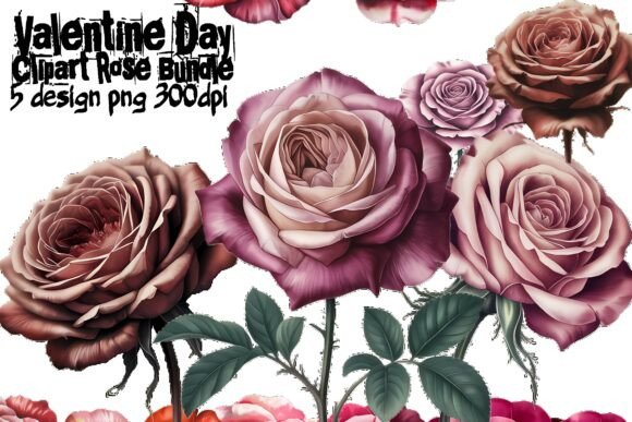 Download 🌹 Valentine Rose Clipart Bundle PNG | - Rose clipart Collection