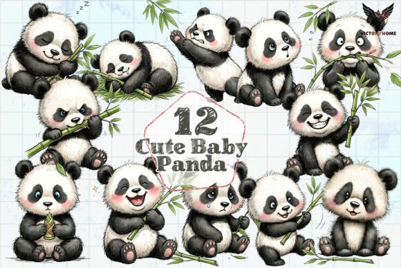 Download Cute Baby Panda Clipart PNG - Baby panda Collection