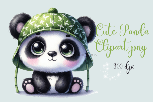Download Cute Watercolor Baby Panda Png - Baby panda Collection